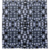 グローバル同心円軌道抽象芸術アート シャワーカーテン (正面)