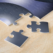 グローバル同心円軌道抽象芸術アート ジグソーパズル (側面)