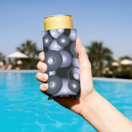 グローバル同心円軌道抽象芸術アート スリム缶クーラー