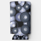 グローバル同心円軌道抽象芸術アート スリム缶クーラー (裏面)