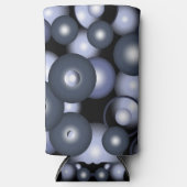 グローバル同心円軌道抽象芸術アート スリム缶クーラー (正面)