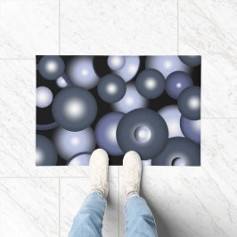 グローバル同心円軌道抽象芸術アート ドアマット