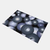 グローバル同心円軌道抽象芸術アート ドアマット (アングル)