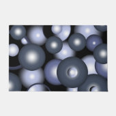 グローバル同心円軌道抽象芸術アート ドアマット (正面)