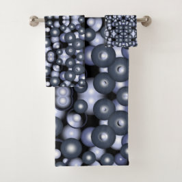 グローバル同心円軌道抽象芸術アート バスタオルセット