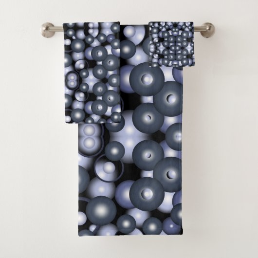 グローバル同心円軌道抽象芸術アート バスタオルセット (インサイチュ)