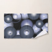 グローバル同心円軌道抽象芸術アート バスタオルセット (ハンドタオル)