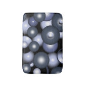 グローバル同心円軌道抽象芸術アート バスマット (正面縦)