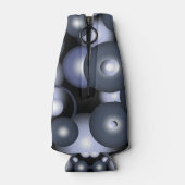 グローバル同心円軌道抽象芸術アート ボトルクーラー (裏面)