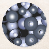 グローバル同心円軌道抽象芸術アート ラウンドペーパーコースター (正面)