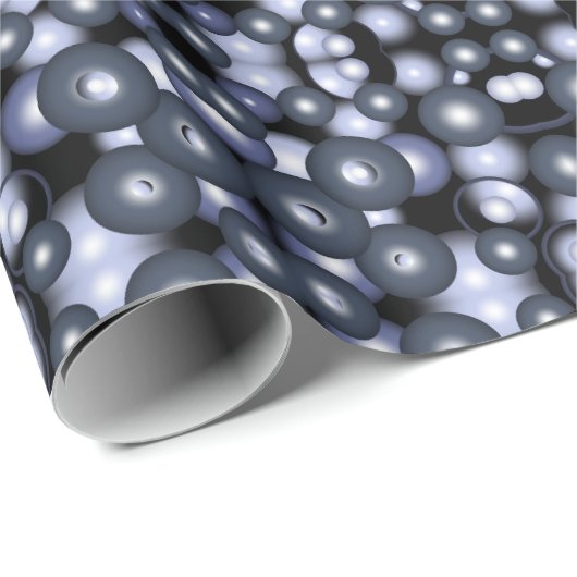 グローバル同心円軌道抽象芸術アート ラッピングペーパー (ロールコーナー)