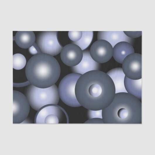 グローバル同心円軌道抽象芸術アート 薄葉紙 (正面)