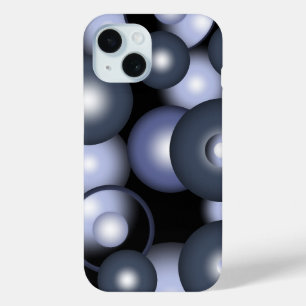 グローバル同心円軌道抽象芸術アート iPhone 15ケース