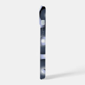 グローバル同心円軌道抽象芸術 iPhone 15ケース (左側面)