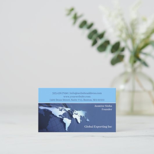 グローバル名刺 名刺 (スタンド正面)