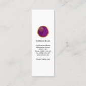 グローバル国際的矢印の読み込み書き出し スキニー名刺 (裏面)