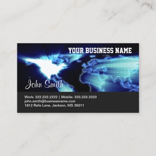 グローバル地図産業 名刺 (正面)