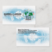 グローバル技術 | コンピューター | 技術者 名刺 (正面/裏面)