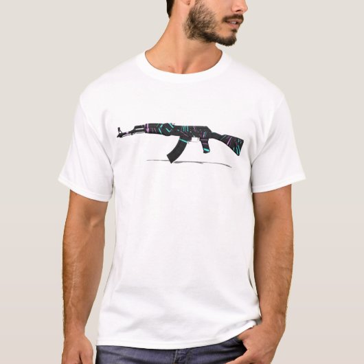 グローバル攻撃用cz 75 ak 47武器 tシャツ (正面)