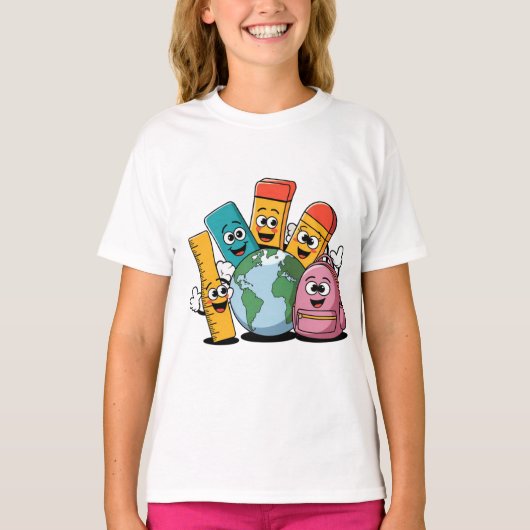 グローバル教育の冒険 Tシャツ (正面)