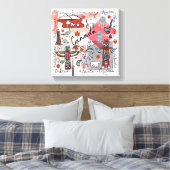 グローバル旅行 – カナダ キャンバスプリント (インサイチュ (寝室))