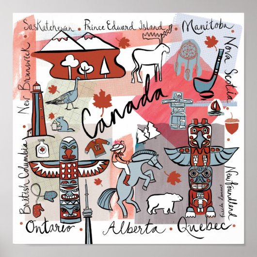 グローバル旅行 – カナダ ポスター (正面)