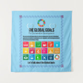 グローバル目標 メガ モチベーション インスパイリング ギフト タペストリー (正面)