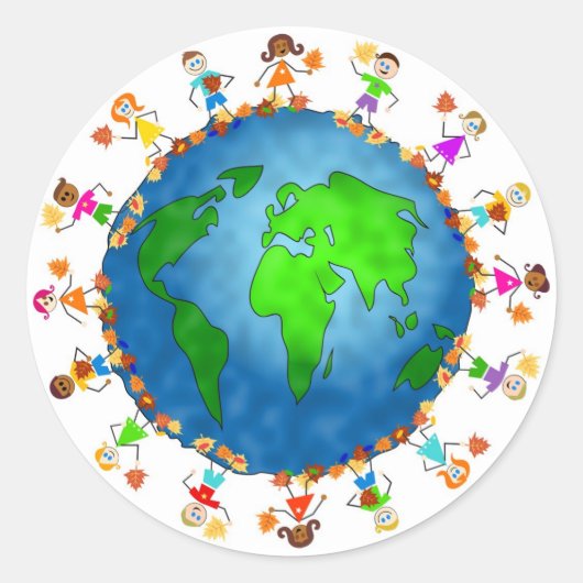 グローバル秋キッズ ラウンドシール (正面)