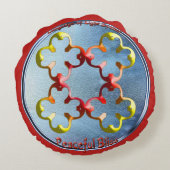 グローバル統一のシンボルを忠実に表現 ラウンドクッション (裏面)