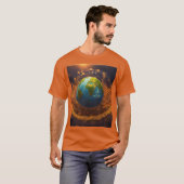 グローバル調和:平和と統一Tシャツ Tシャツ (正面フル)