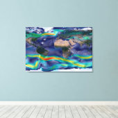 グローバル風の視覚化。 キャンバスプリント (インサイチュ (ウッドフロア))