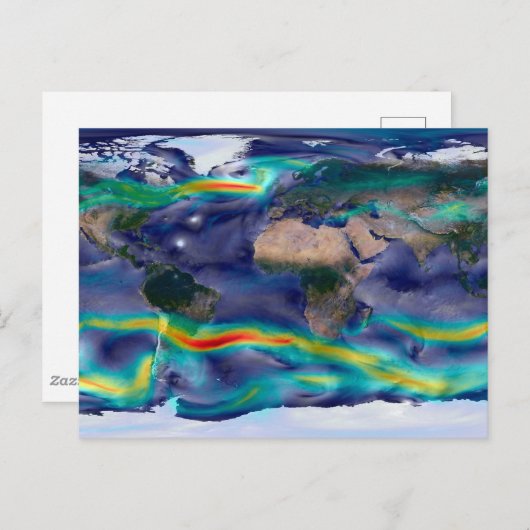 グローバル風の視覚化。 ポストカード (正面/裏面)