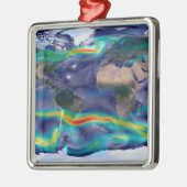 グローバル風の視覚化。 メタルオーナメント (左)