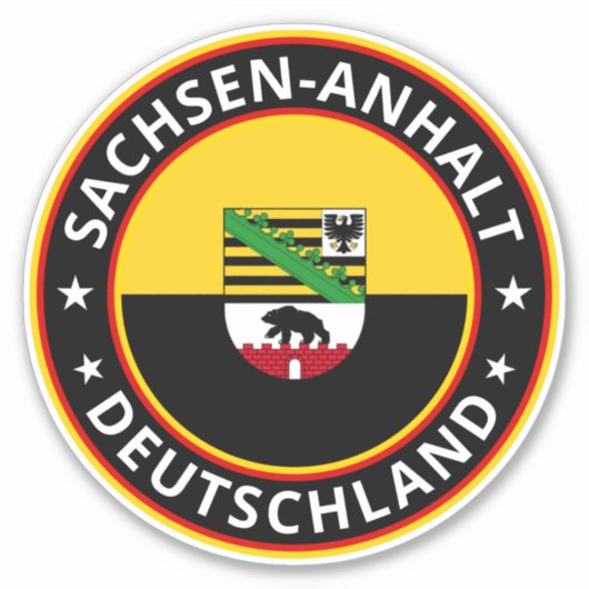 グローバル・トラベラー – Sachsen-Anhalt、Deutschland Stic シール (正面)