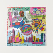 グローバル·トラベル-香港 タペストリー (正面(横))