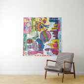 グローバル·トラベル-香港 タペストリー (インサイチュ)