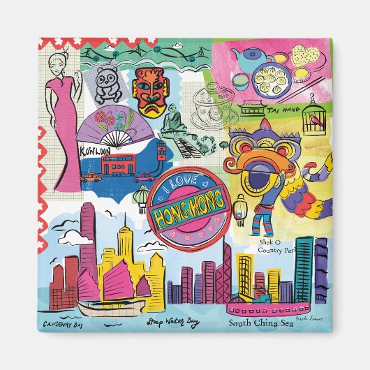 グローバル·トラベル-香港 マグネット (正面)