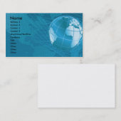 グローバル・ビジネスの名刺 名刺 (正面/裏面)