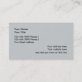 グローバル・ビジネスカード 名刺 (裏面)