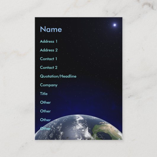 グローバル・ビジネスカード 名刺 (正面)