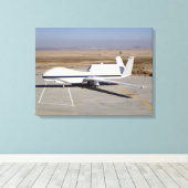 グローバル・ホーク無人航空機 キャンバスプリント (インサイチュ (ウッドフロア))