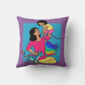 「グローバル・ママ：無し愛縁ど」 クッション (裏面)