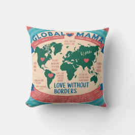 「グローバル・ママ：無し愛縁ど」 クッション