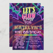 グローバースデーパーティーキッズカスタム 招待状 (正面/裏面)