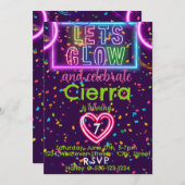 グローバースデーパーティーキッズ 招待状 (正面/裏面)