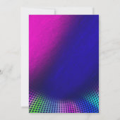 グローバースデ熱狂するィスコパーティー招待状 招待状 (裏面)