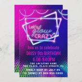 グローバースデ熱狂するィスコパーティー招待状 招待状 (正面/裏面)