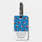 グローバーフリー顔パターン ラゲッジタグ (裏面縦)