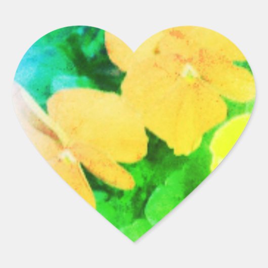 グローバールマンギターピック ハートシール (正面)