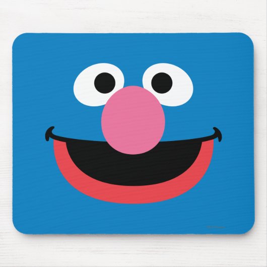 グローバー顔アート マウスパッド (正面)